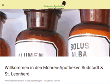 Tablet Screenshot of mohren-apotheke-sued.de